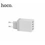 HOCO punjač za utičnicu s četiri USB ulaza za iPhone / iPod - bijela