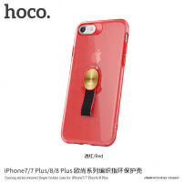 HOCO maskica s tekstilnim držačem za Apple iPhone 7 Plus / 8 Plus - crvena