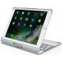 Okretna torbica s tipkovnicom za iPad 9,7" (2017/2018) / Pro 9,7" / Air 1 / 2 - srebrna
