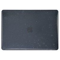 Sjajni prozirni poklopac sa šljokicama za MacBook Air 13" (A1932 / A2179 / A2337) - crni