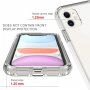 Prozirna dvobojna prozirna futrola za iPhone 11 - crno
