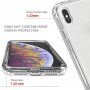 Otporna prozirna dvobojna prozirna futrola za iPhone XS Max - crno