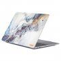 ENKAY mat maska za MacBook Pro 13" (A2251 / A2289 / A2338) - plavo-zlatni mramor