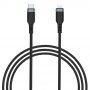 Wiwu pleteni podatkovni kabel za punjenje USB-C / Lightning za iPhone / iPad / iPod / AirPods - 3 m - crni