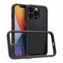 Kingsteel Wolf zaštitna maska sa staklenom poleđinom za iPhone 13 Pro - crni