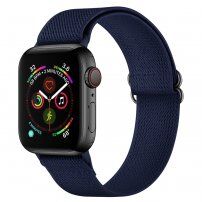Najlonski remen sa pomičnom kopčom za Apple Watch Ultra 49mm / 46mm / 45mm / 44mm / 42mm - tamno plavi