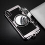 Elegantna maskica u dizajnu retro fotoaparata za Apple iPhone XS / iPhone X - crna