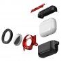 2u1 veoma otporan zaštitni omot za AirPods Pro / AirTag 1 / 2 - crni
