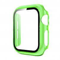Prozirna futrola sa kaljenim staklom za Apple Watch 40mm - neonski zelene