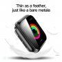 Prozirna futrola sa kaljenim staklom za Apple Watch 44mm - sivo