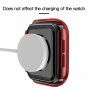 Prozirna futrola sa kaljenim staklom za Apple Watch 44mm - crveno