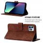 Flip futrola sa pojasom u stilu crossbody za iPhone 13 Pro - smeđi