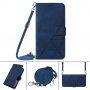 Flip futrola sa pojasom u stilu crossbody za iPhone 13 Pro - plavo