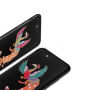 Luksuzna zaštitna maskica za Apple iPhone 7 / 8 s prišivkom - paun