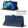 Flip futrola sa pojasom u stilu crossbody za iPhone 12 mini - plavo