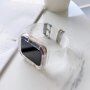 Torbica s prozirnim remenom za Apple Watch 45mm / 44mm / 42mm - neonska ružičasta