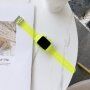 Torbica s prozirnim remenom za Apple Watch 41mm / 40mm / 38mm - neonska žuta