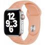 Silikonski remen sa uzorkom cvijeća za Apple Watch Ultra 49mm / 46mm / 45mm / 44mm / 42mm - pastelno narančasti