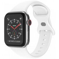 Silikonski remen sa leptir kopčom za Apple Watch Ultra 49mm / 46mm / 45mm / 44mm / 42mm - bijeli