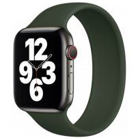 Silikonski remen za navući za Apple Watch 42mm / 41mm / 40mm / 38mm - L - maslinast