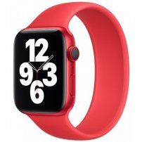 Silikonski remen za navući za Apple Watch 42mm / 41mm / 40mm / 38mm - S - crveni