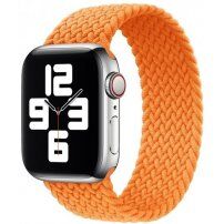 Najlonski remen s uzorkom pletenice za Apple Watch Ultra 49mm / 46mm / 45mm / 44mm / 42mm - S - narančasti