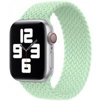 Najlonski remen s uzorkom pletenice za Apple Watch Ultra 49mm / 46mm / 45mm / 44mm / 42mm - XS - zeleni