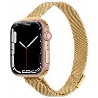 Tanak metalni remen milanski potez za Apple Watch 42mm / 41mm / 40mm / 38mm - zlatni