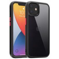 Kingsteel Wolf zaštitna maska sa staklenom poleđinom za iPhone 11 - crni