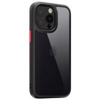 Kingsteel Wolf zaštitna maska sa staklenom poleđinom za iPhone 13 Pro - crni