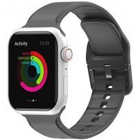 Jednobojni silikonski remen za Apple Watch 42mm / 41mm / 40mm / 38mm - sivi