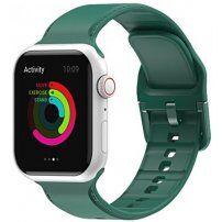 Jednobojni silikonski remen za Apple Watch Ultra 49mm / 46mm / 45mm / 44mm / 42mm - tamno zeleni