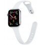 Tanak silikonski remen za Apple Watch 42mm / 41mm / 40mm / 38mm - bijeli
