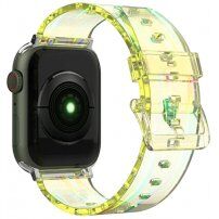 Prozirni promjenljivi remen za Apple Watch Ultra 49mm / 46mm / 45mm / 44mm / 42mm - žuti