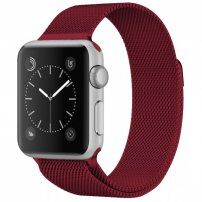 Metalni remen milanska cesta za Apple Watch Ultra 49mm / 46mm / 45mm / 44mm / 42mm - boja vina