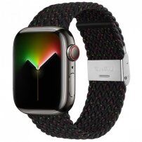 Najlonski remen sa točkicama u boji za Apple Watch 42mm / 41mm / 40mm / 38mm - crni