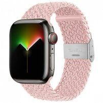 Najlonski remen sa točkicama u boji za Apple Watch Ultra 49mm / 46mm / 45mm / 44mm / 42mm - izblijedjelo ružičasti