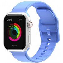 Jednobojni silikonski remen za Apple Watch 42mm / 41mm / 40mm / 38mm - plavi