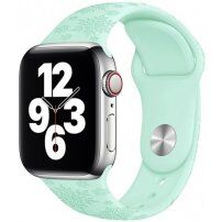 Silikonski remen sa uzorkom pahuljica za Apple Watch Ultra 49mm / 46mm / 45mm / 44mm / 42mm - pastel zelena