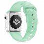 Silikonski remen sa uzorkom cvijeća za Apple Watch Ultra 49mm / 46mm / 45mm / 44mm / 42mm - pastel zelena