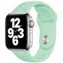 Silikonski remen sa uzorkom cvijeća za Apple Watch Ultra 49mm / 46mm / 45mm / 44mm / 42mm - pastel zelena