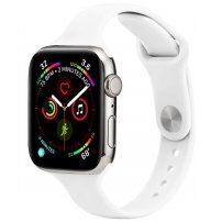 Tanak silikonski remen za Apple Watch 42mm / 41mm / 40mm / 38mm - bijeli