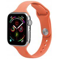 Tanak silikonski remen za Apple Watch 42mm / 41mm / 40mm / 38mm - narančasti