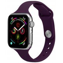 Tanak silikonski remen za Apple Watch 42mm / 41mm / 40mm / 38mm - ljubičasti
