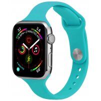 Tanak silikonski remen za Apple Watch 42mm / 41mm / 40mm / 38mm - tirkizni