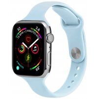 Tanak silikonski remen za Apple Watch 42mm / 41mm / 40mm / 38mm - Svijetloplav