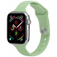 Tanak silikonski remen za Apple Watch Ultra 49mm / 46mm / 45mm / 44mm / 42mm - zeleni