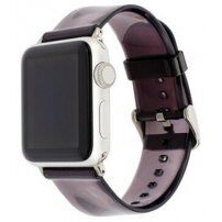 Prozirni silikonski remen za Apple Watch 42mm / 41mm / 40mm / 38mm - crni