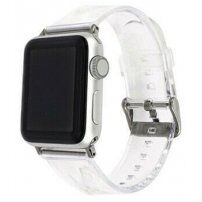 Prozirni silikonski remen za Apple Watch Ultra 49mm / 46mm / 45mm / 44mm / 42mm - proziran