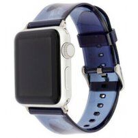 Prozirni silikonski remen za Apple Watch Ultra 49mm / 46mm / 45mm / 44mm / 42mm - tamno plavi